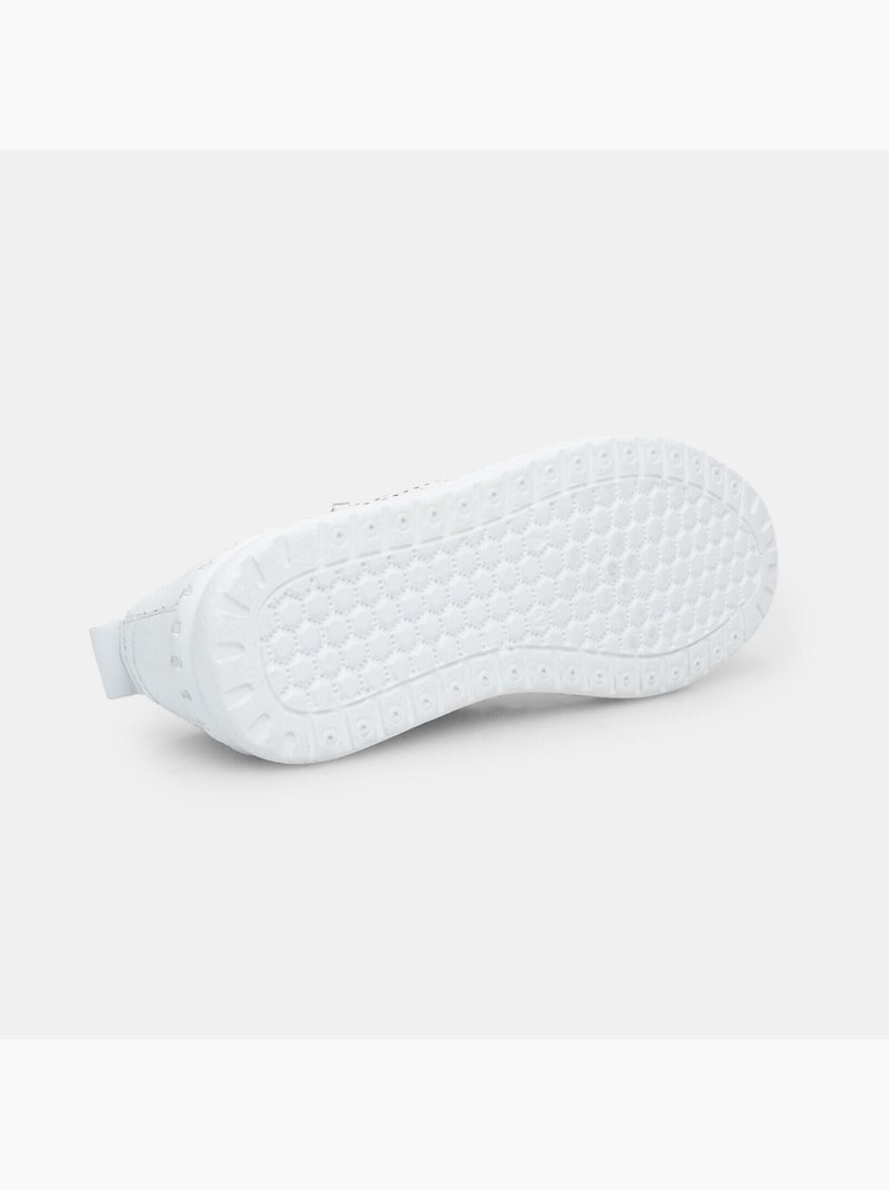 Sneakers en cuir Blanc - Kiabi