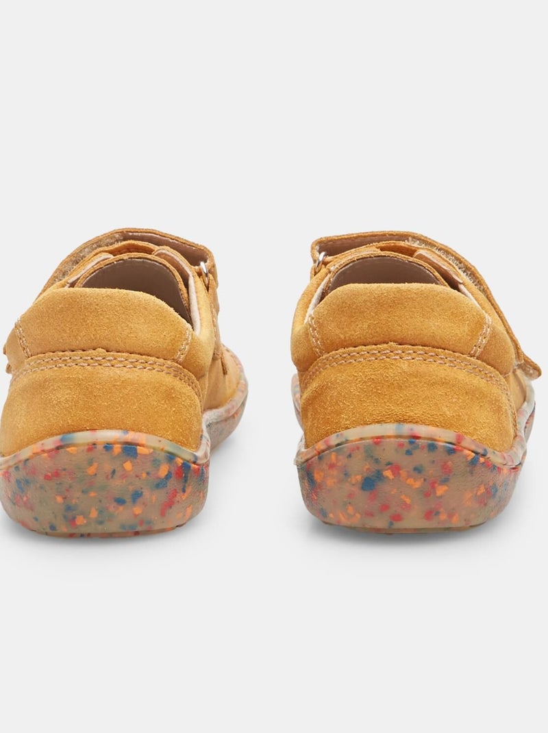 Sneakers en cuir Bronze - Kiabi