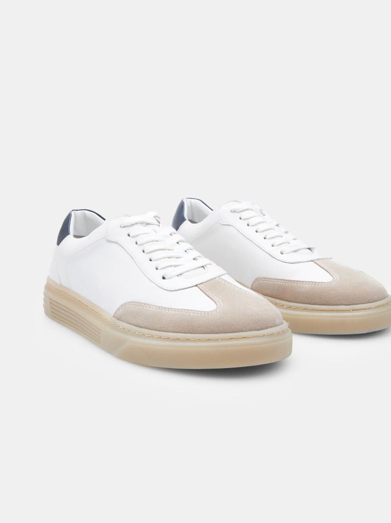 Sneakers en cuir confortables  BATA Blanc - Kiabi