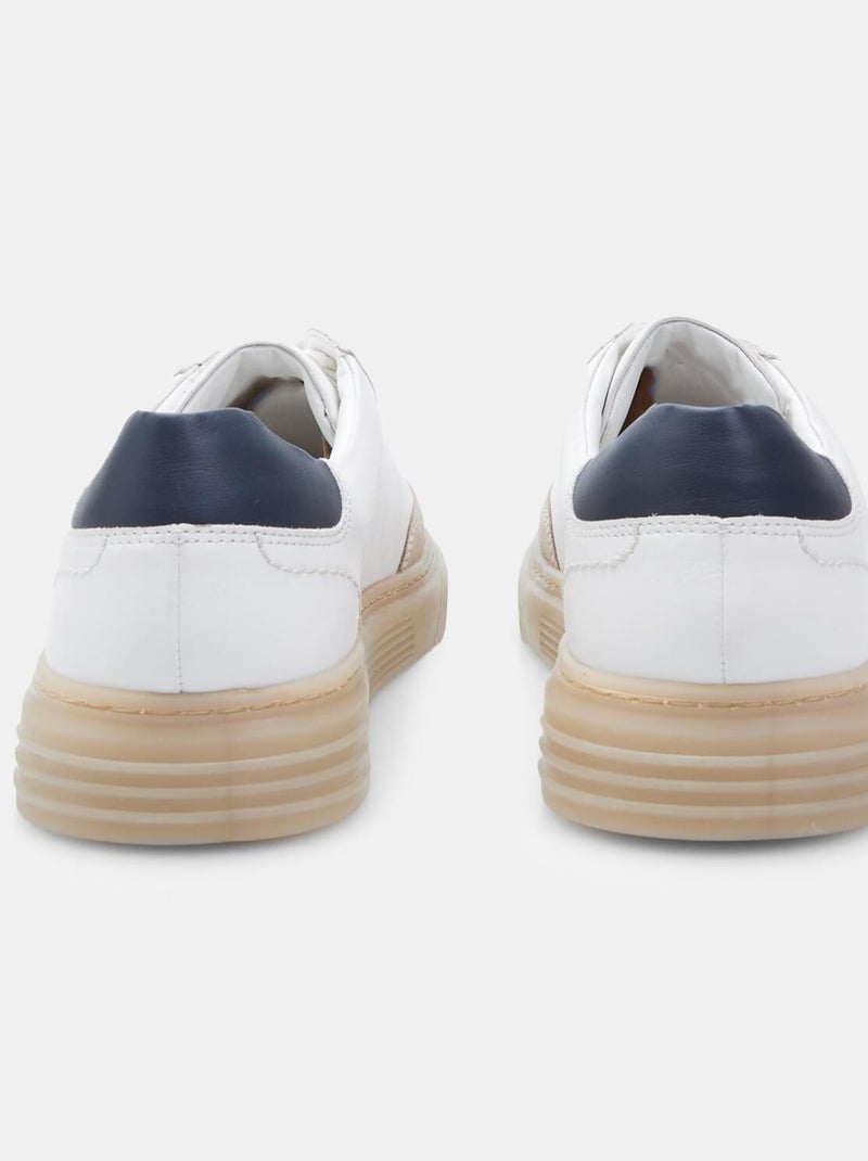 Sneakers en cuir confortables  BATA Blanc - Kiabi