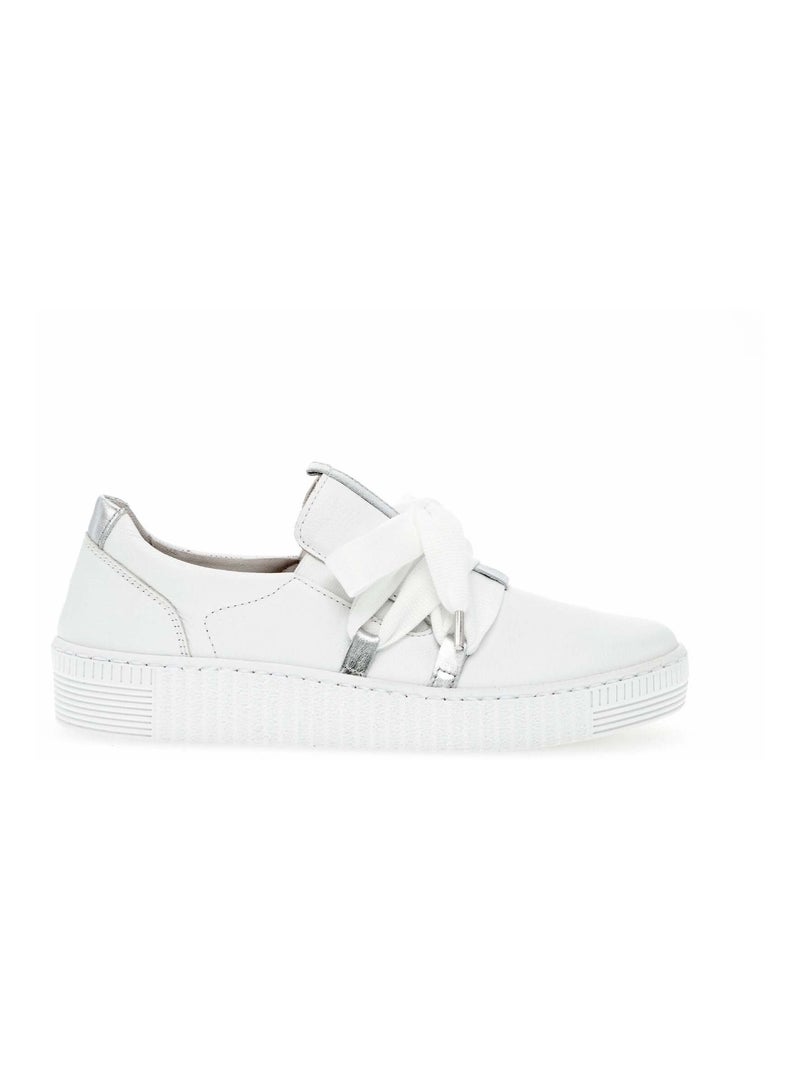 Sneakers  en cuir Gabor Blanc - Kiabi