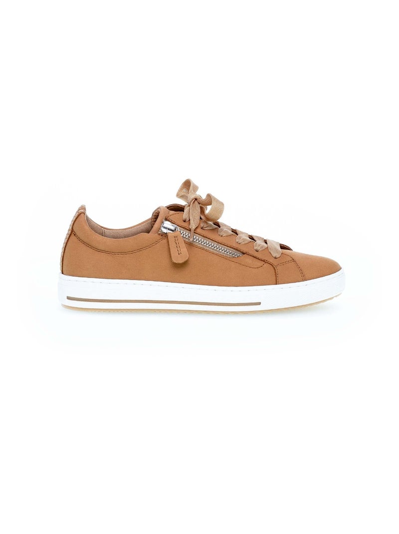 Sneakers  en cuir Gabor Marron - Kiabi