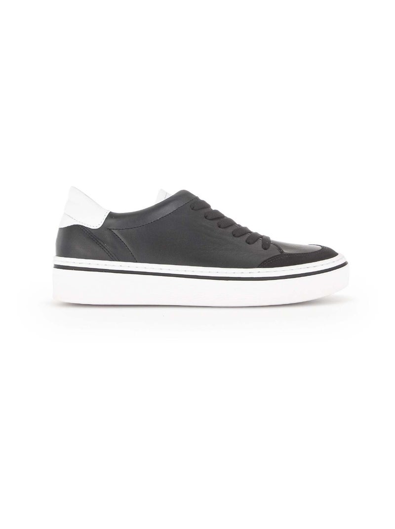 Sneakers  en cuir Gabor Noir Noir - Kiabi