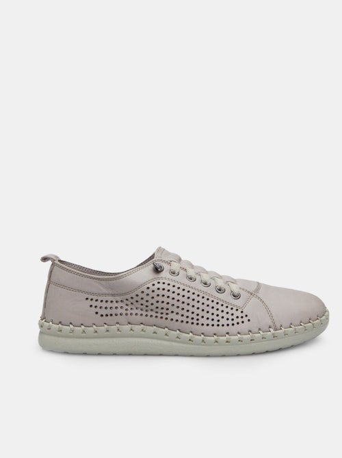 Sneakers en cuir - Kiabi