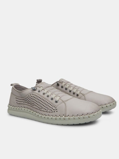 Sneakers en cuir - Kiabi