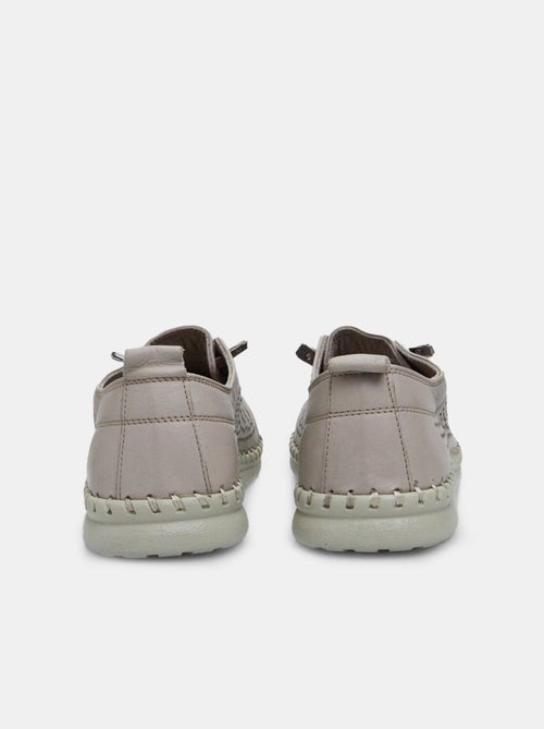 Sneakers en cuir - Kiabi