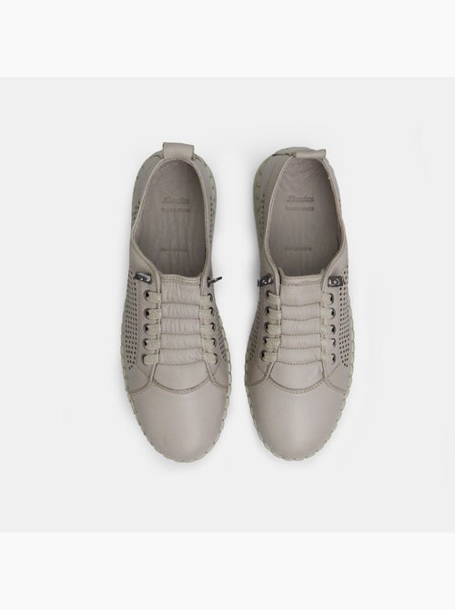 Sneakers en cuir - Kiabi