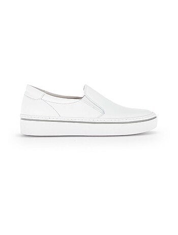 Sneakers en cuir lisse