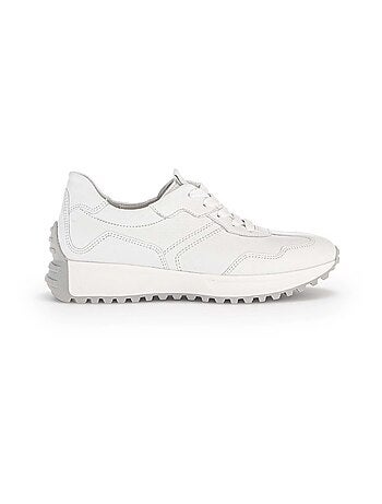Sneakers en cuir lisse