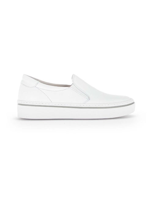 Sneakers  en cuir lisse Gabor - Kiabi