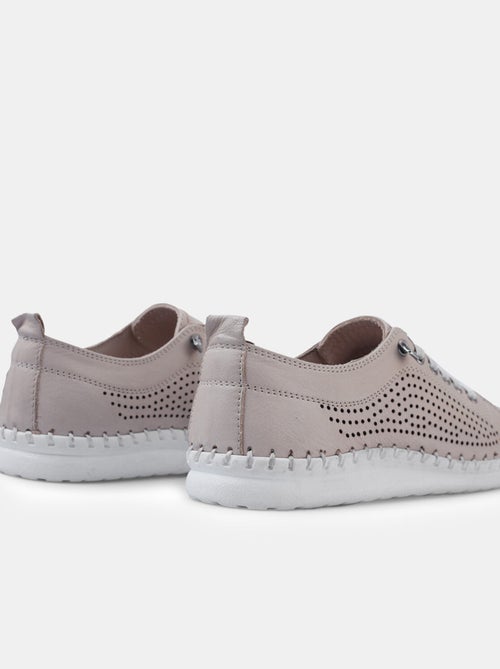 Sneakers en cuir - Kiabi