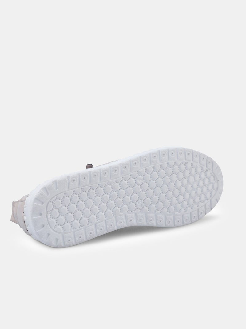 Sneakers en cuir Marron - Kiabi