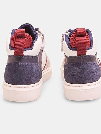 Sneakers en cuir mid BATA
