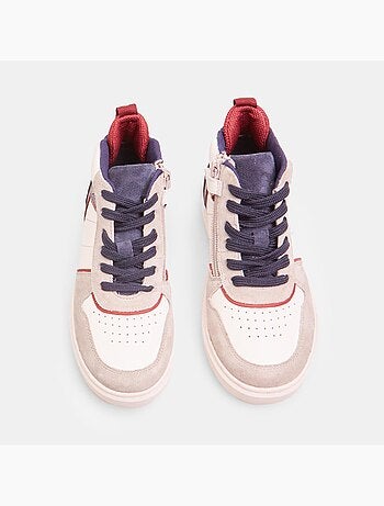 Sneakers en cuir mid BATA