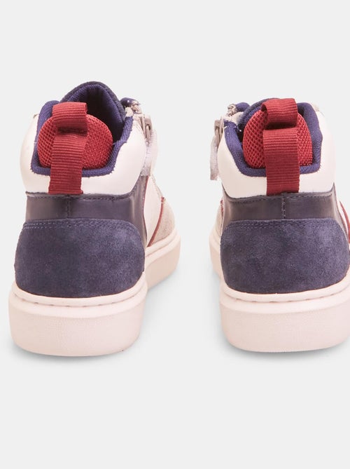 Sneakers en cuir mid BATA - Kiabi