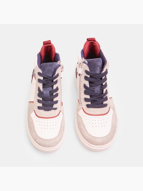 Sneakers en cuir mid BATA - Kiabi