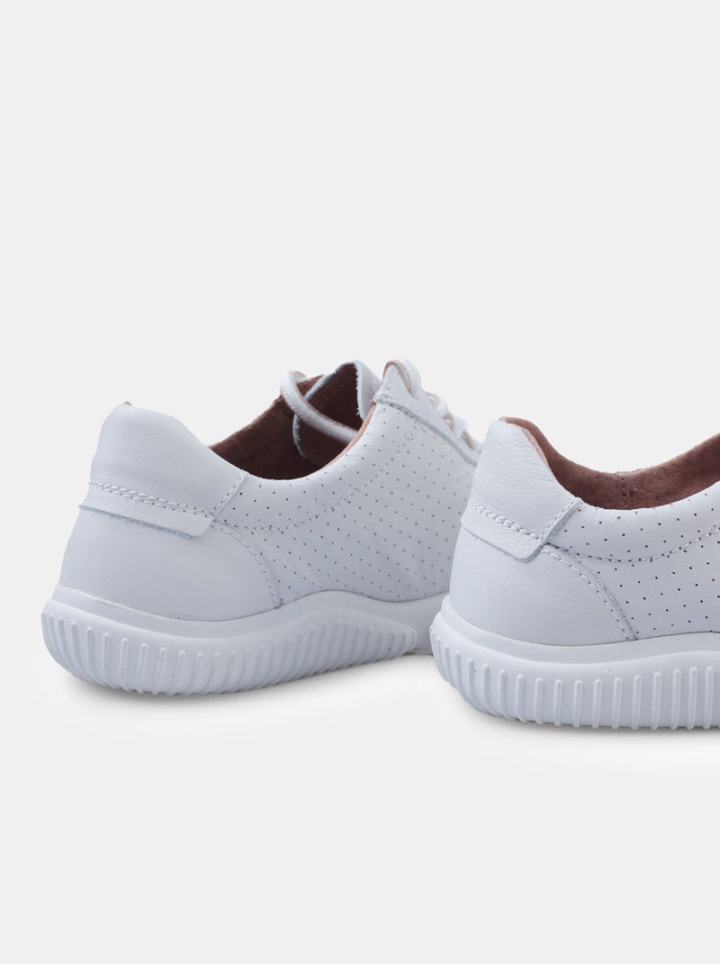 Sneakers en cuir Weinbrenner BAREFOOT BATA Blanc - Kiabi