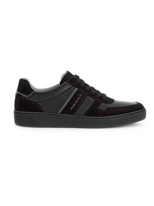 Sneakers  en cuirs combinés - Kiabi