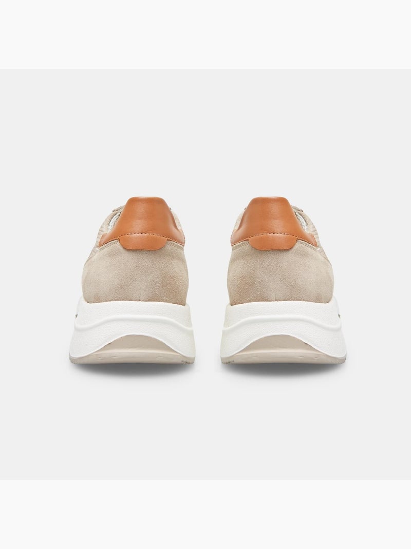 Sneakers en daim BATA Beige - Kiabi