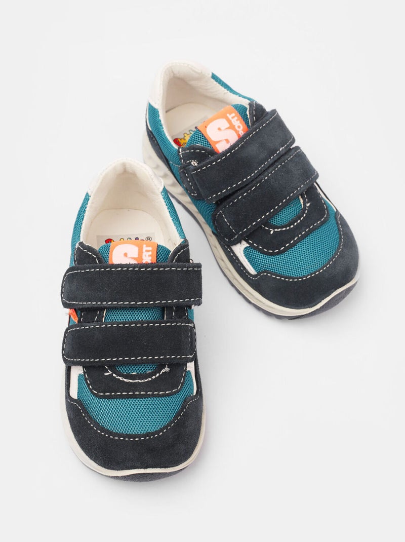 Sneakers en daim BATA Bleu - Kiabi