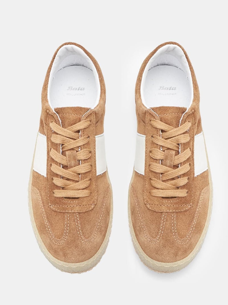Sneakers en daim BATA Bronze - Kiabi