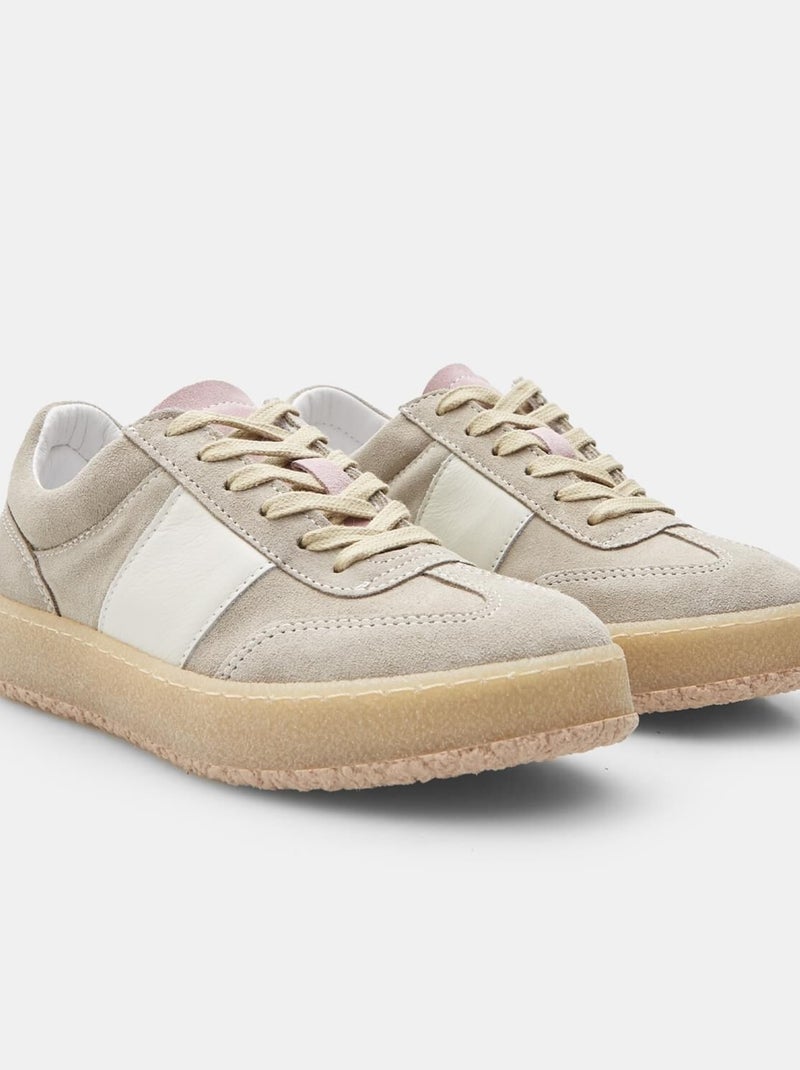 Sneakers en daim BATA Gris - Kiabi