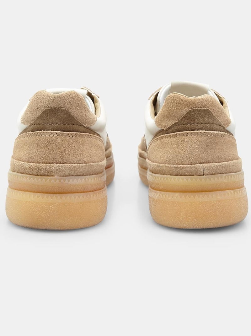 Sneakers en daim confortables  BATA Beige - Kiabi