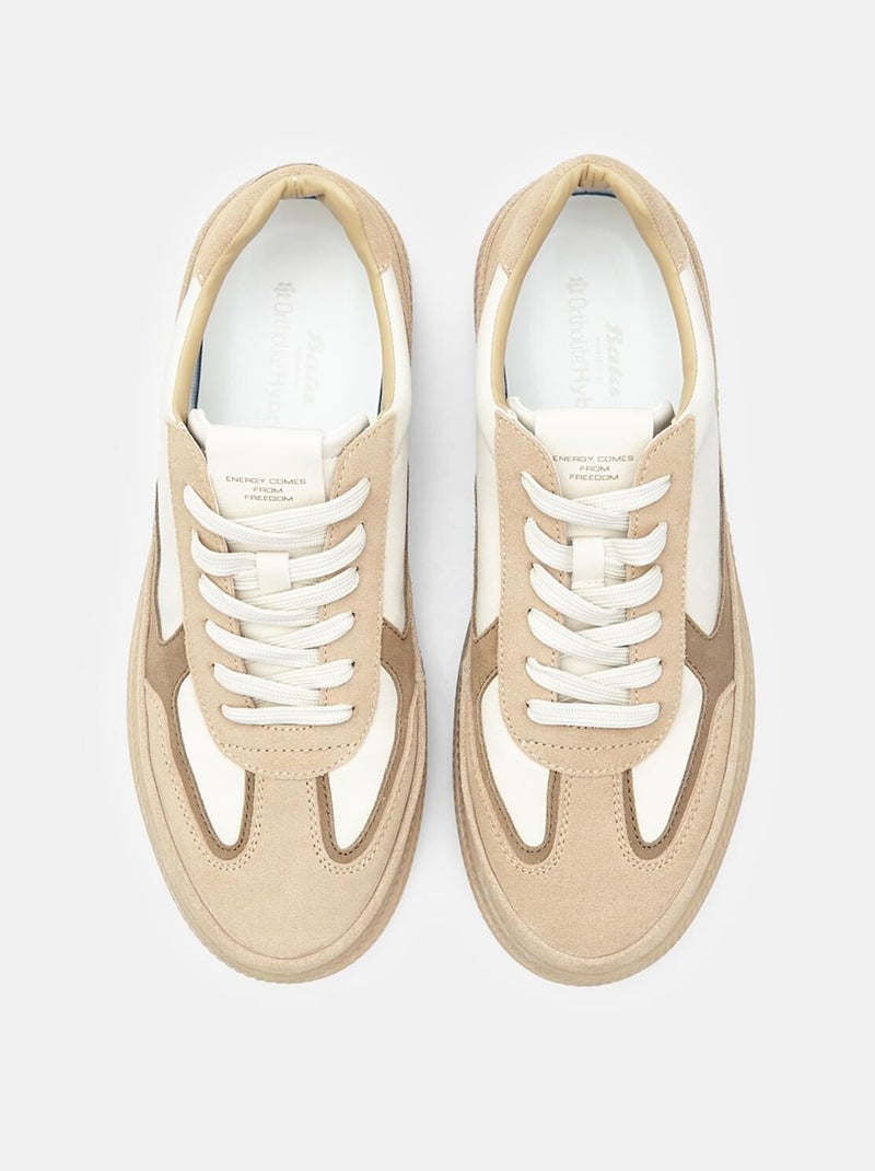 Sneakers en daim confortables  BATA Beige - Kiabi