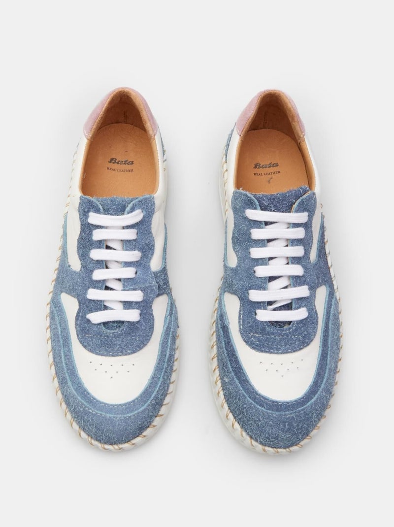 Sneakers en daim confortables  BATA Bleu - Kiabi