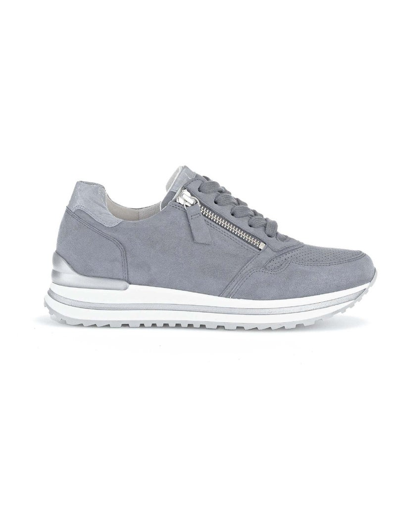 Sneakers  en suède Gabor Bleu - Kiabi