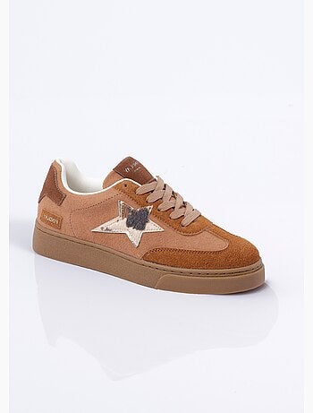 Sneakers en suédine détail fourrure - AFIBEL