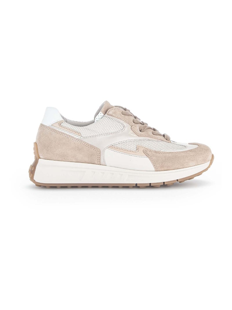 Sneakers  en textile Gabor Beige clair - Kiabi