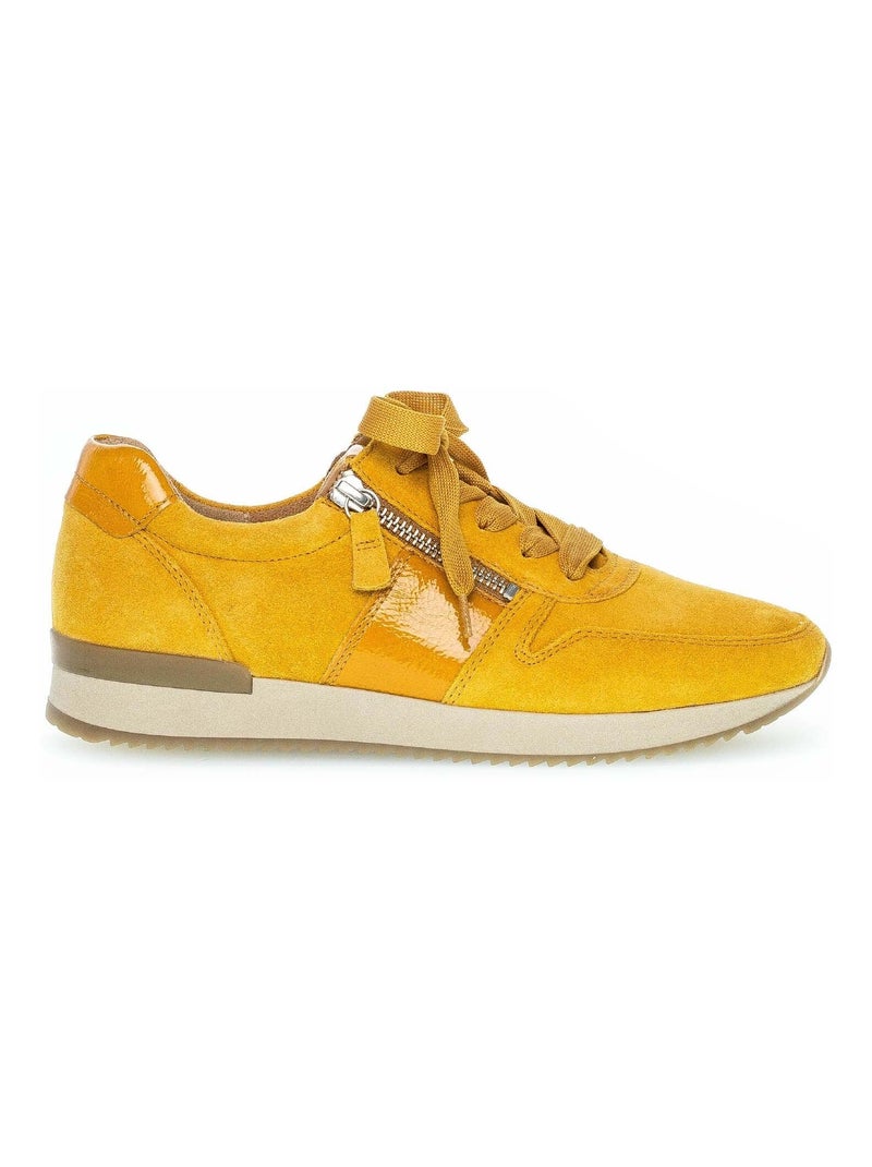 Sneakers  en velours Gabor Jaune - Kiabi