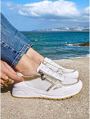 Sneakers femme zippées - PEDICONFORT