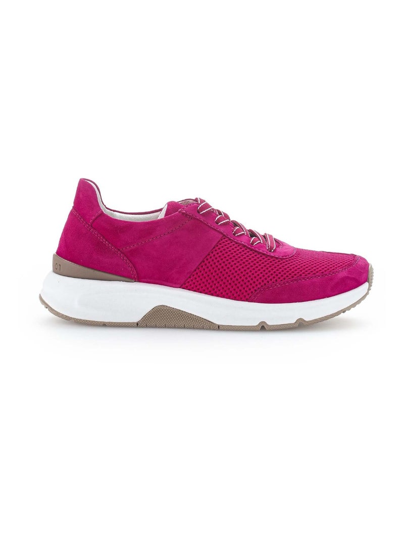 Sneakers fuchsia en textile Gabor Rose - Kiabi