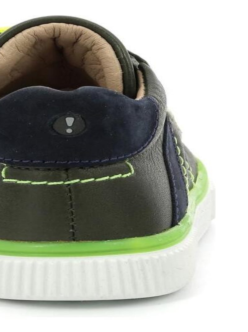 Sneakers hautes Cuir Nantib Aster Vert - Kiabi