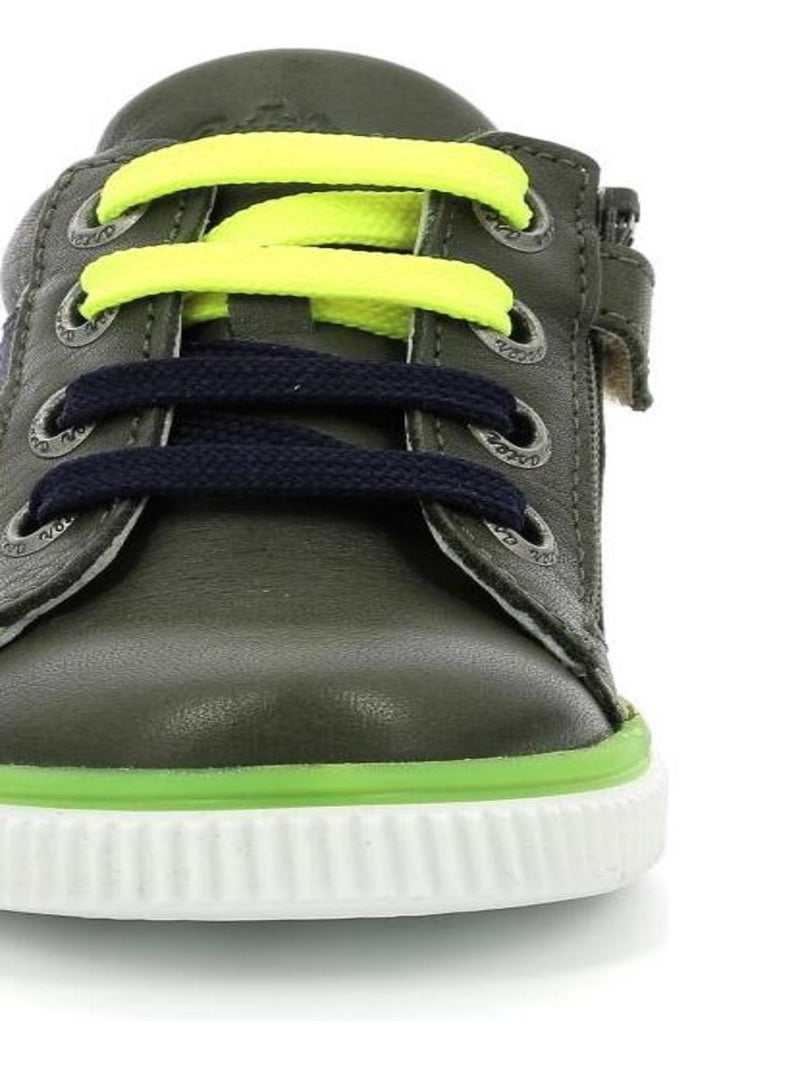 Sneakers hautes Cuir Nantib Aster Vert - Kiabi