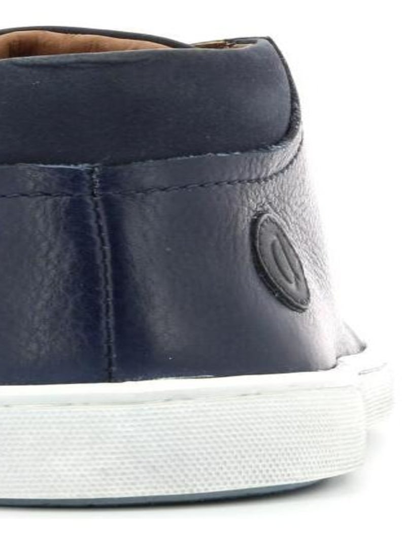Sneakers hautes Cuir Sila Aster Bleu marine - Kiabi