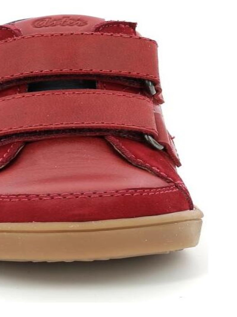 Sneakers hautes Cuir Woutainkro Aster Rouge - Kiabi