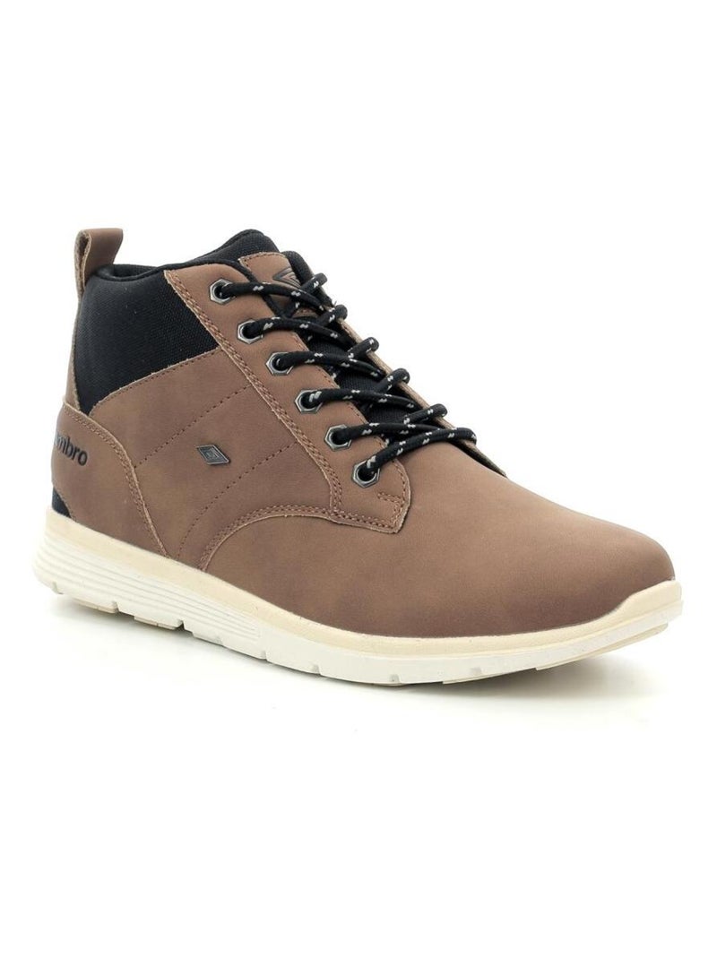 Sneakers hautes Polyurethane Um Nelda Lace N Marron - Kiabi
