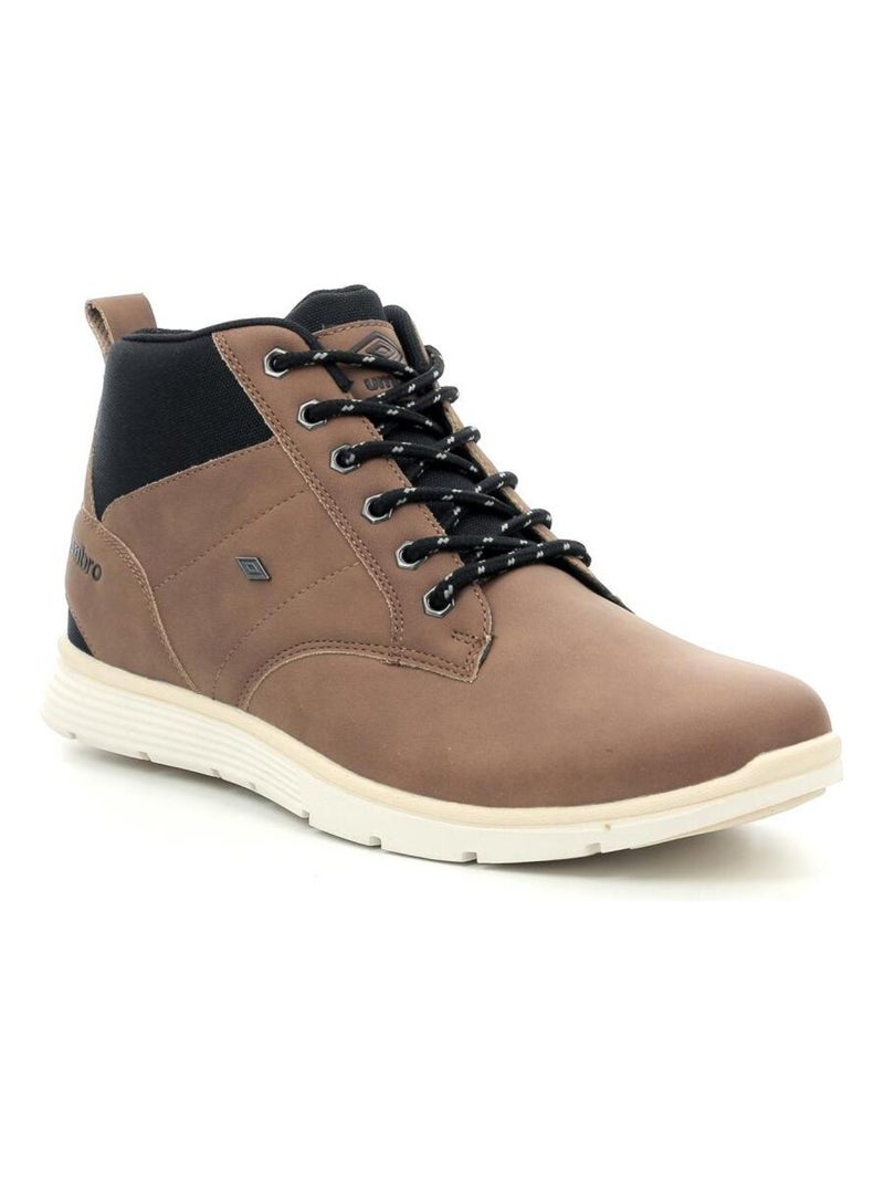 Sneakers hautes Polyurethane Um Nelda Net Camel - Kiabi