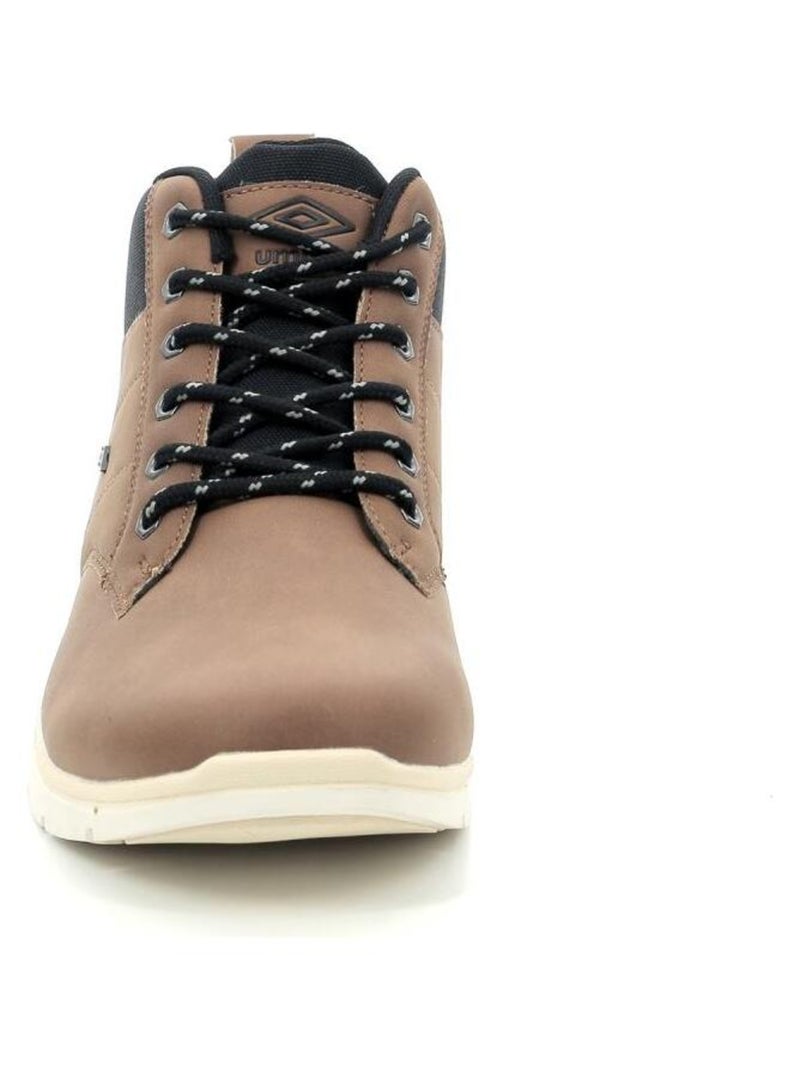 Sneakers hautes Polyurethane Um Nelda Net Camel - Kiabi