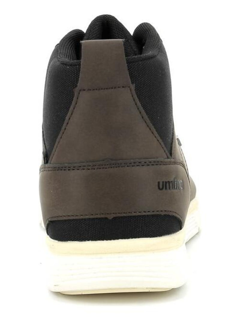 Sneakers hautes Polyurethane Um Nelda Net Marron - Kiabi