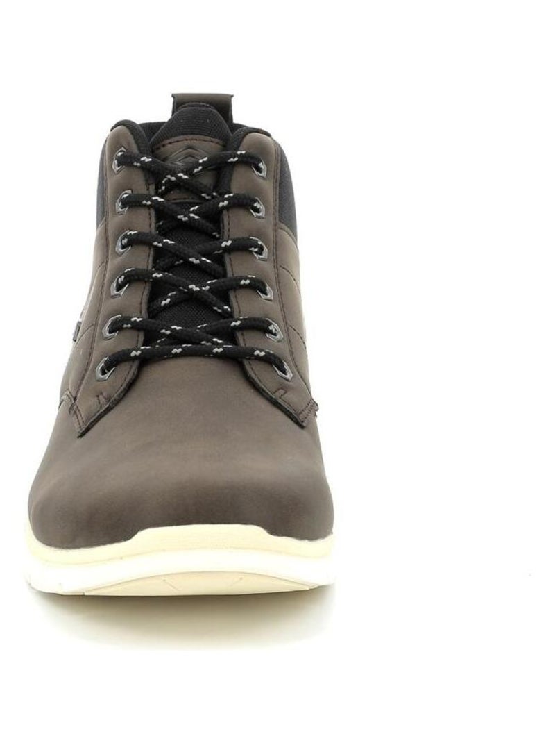 Sneakers hautes Polyurethane Um Nelda Net Marron - Kiabi