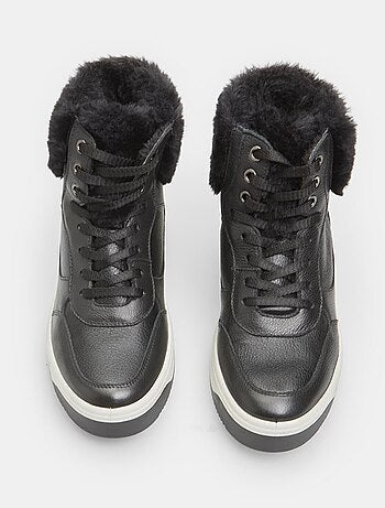 Sneakers High-top en cuir d'hiver BATA