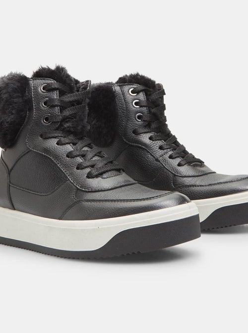 Sneakers High-top en cuir d'hiver BATA - Kiabi
