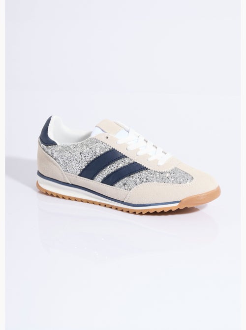 Sneakers inspiration rétro, à paillettes - AFIBEL - Kiabi