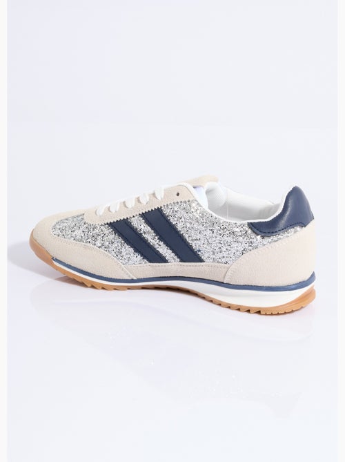 Sneakers inspiration rétro, à paillettes - AFIBEL - Kiabi