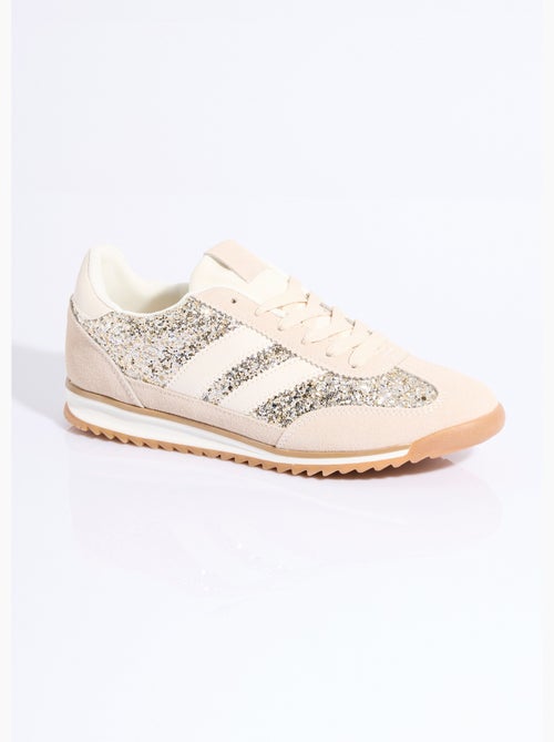 Sneakers inspiration rétro, à paillettes - AFIBEL - Kiabi