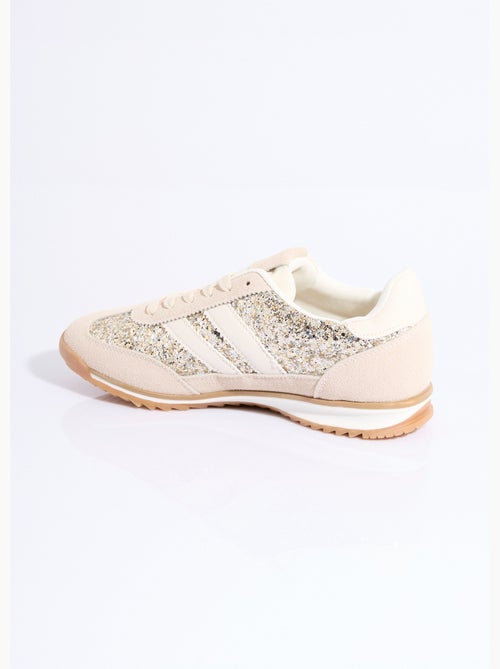 Sneakers inspiration rétro, à paillettes - AFIBEL - Kiabi
